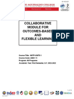 Collaborative Module for Outcomes-Based Learning