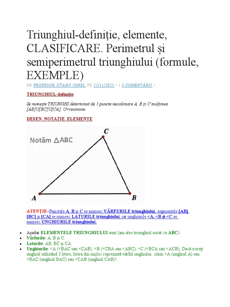 Triunghiul | PDF