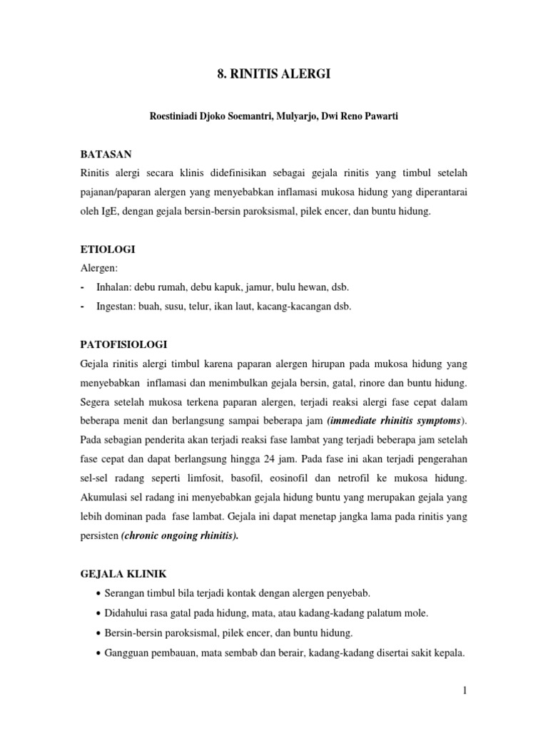 H1-Rinitis Alergi | PDF
