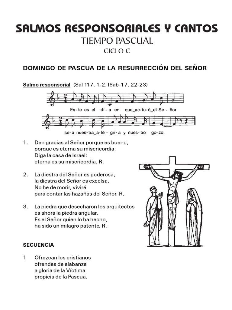 Salmos y Cantos del Tiempo Pascual | PDF | La resurrección de Jesús ...