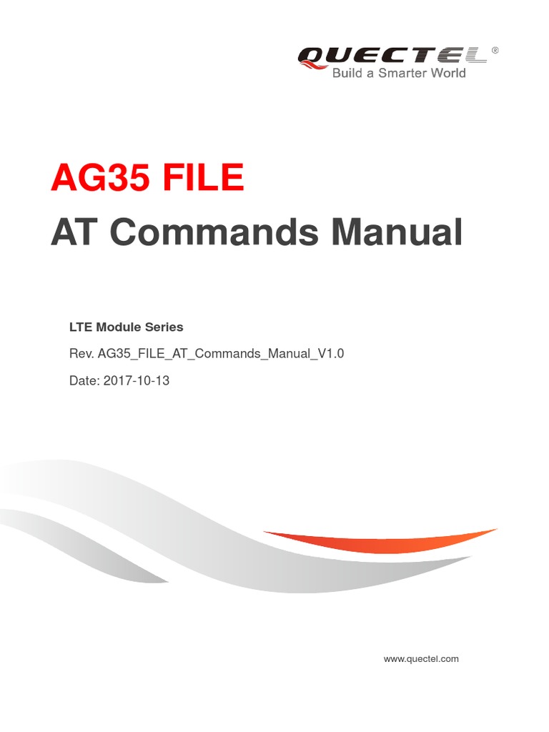 Quectel AG35 FILE AT Commands Manual V1.0 | PDF | Computer File ...