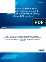 2.aspectos A Considerar en La Elaboración Del Informe Anual de Retenciones Por Rentas Del Trabajo (RetenISR Escritorio) PDF