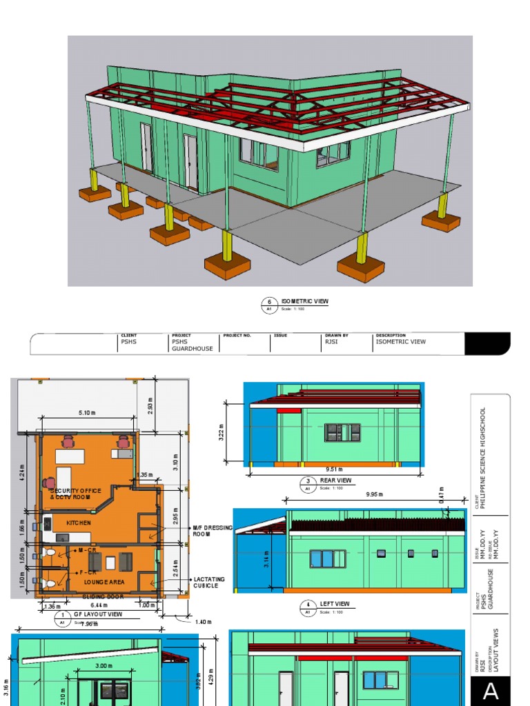 PSHS Guardhouse Floor Plan Details | PDF
