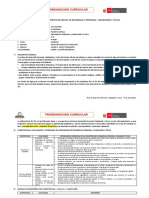 Programacion Curricular: Programación Curricular Anual de Desarrollo Personal, Ciudadanía Y Cívica