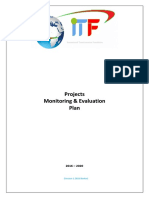 Monitoring Evaluation Plan