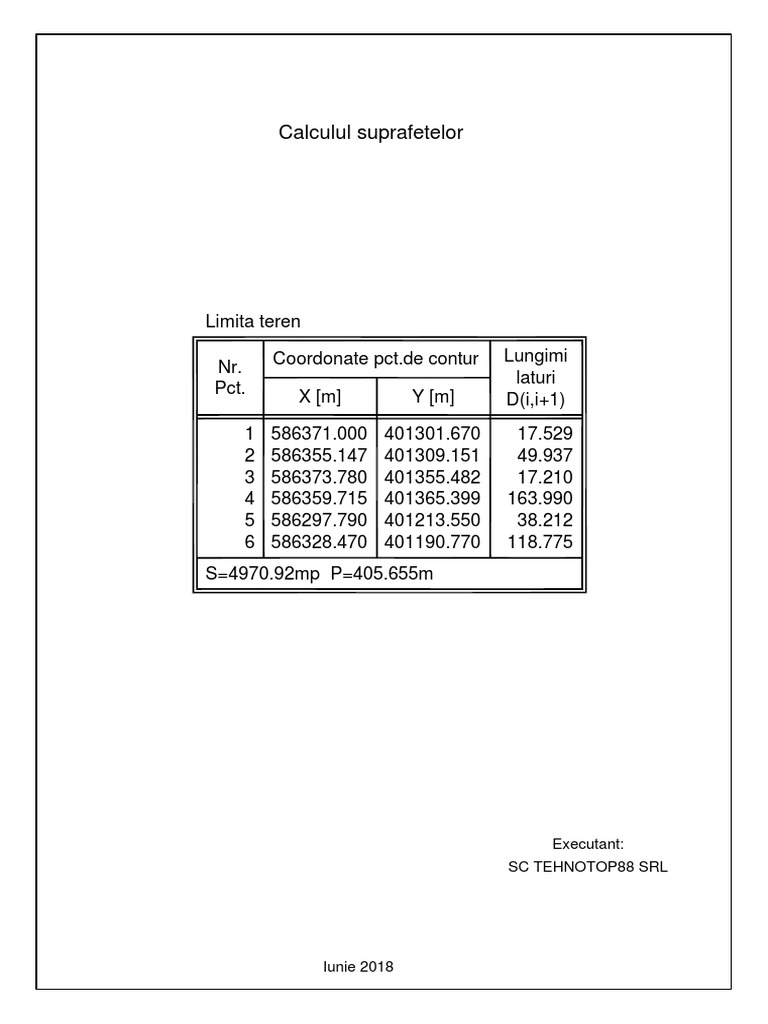 Calculul Supraf PDF | PDF