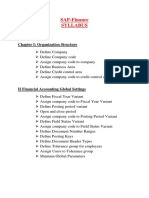 SAP Finance Syllabus Configuration