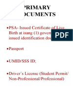 PHILID Requirements