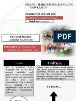 Cultural Studies Language & Discourse