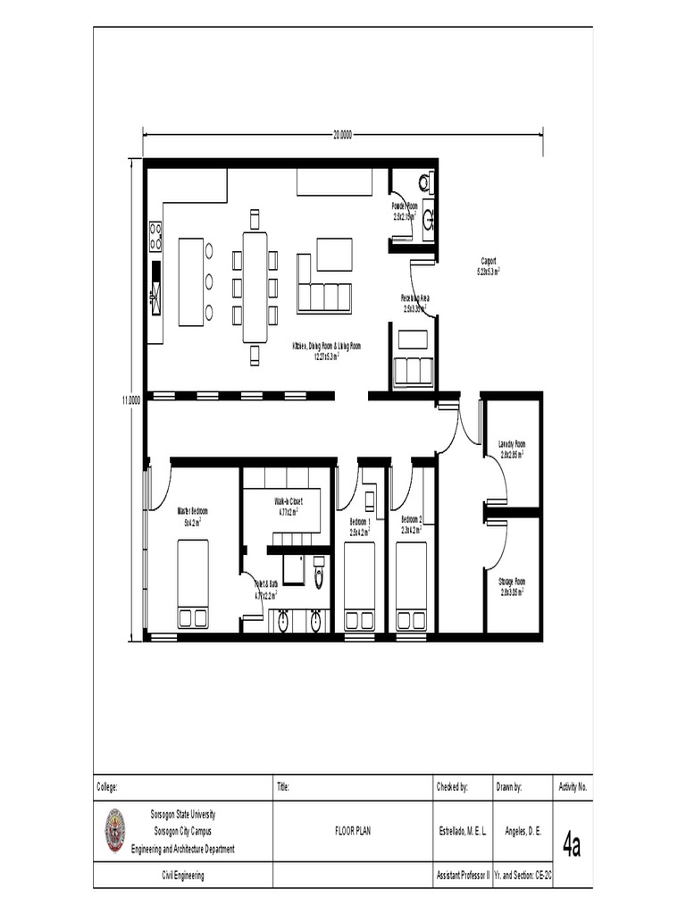 Floor Plan for Engineering Students | PDF