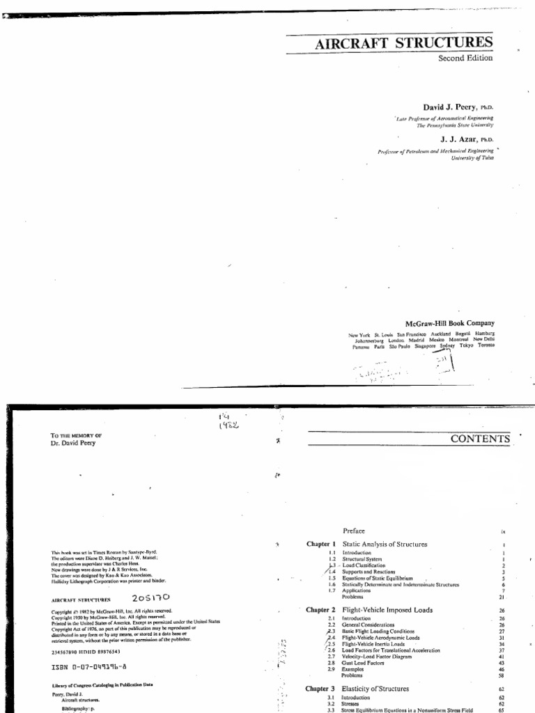addison-wesley-d-j-peery-and-j-j-azar-aircraft-structures-pdf