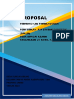 Proposal: Permohonan Pembangunan Penyediaan Air Limbah Domestik (Spald) Desa Sungai Abang Kecamatan Vii Koto, Kab Tebo