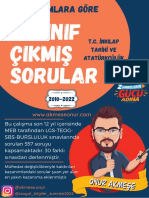 İlk Dönem Konulari - Son 10 Sene Çikmiş Sorular-Kazanim Kazanim - Onur Akmeşe