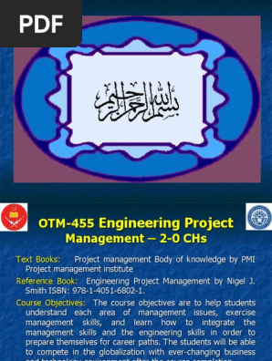 Engineering project management lecture 5
