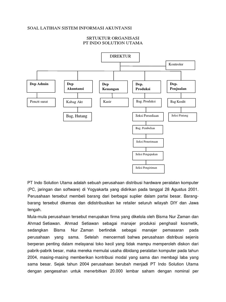 Contoh Praktik Sia | PDF | Pengelolaan Keuangan & Uang