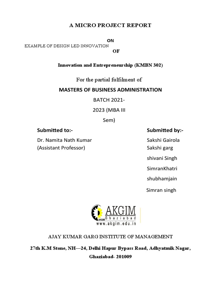 A Micro Project Report Group PDF Netflix Streaming Media