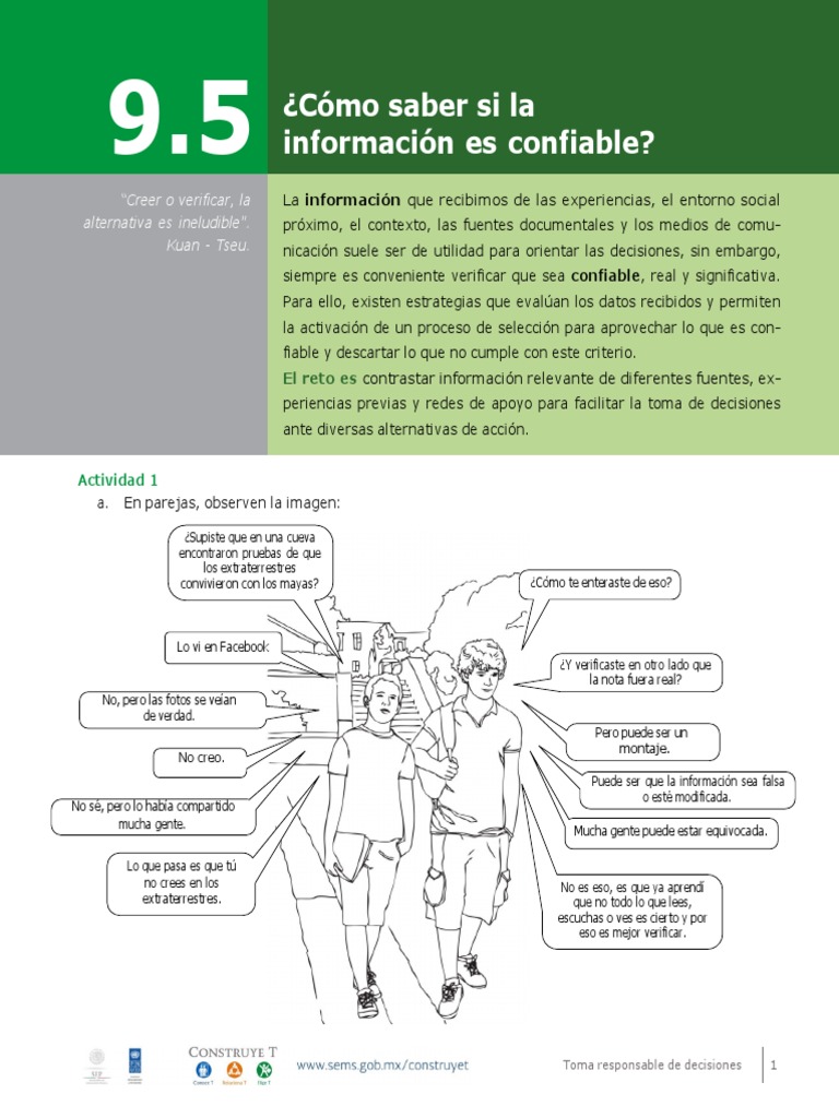 Verificación de Información Confiable | PDF | Información | Internet