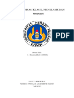Teori Organisasi Klasik, Neo Klasik Dan Modern PDF