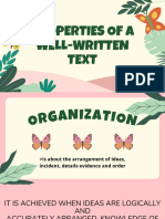 Properties of A Well-Written Text PDF