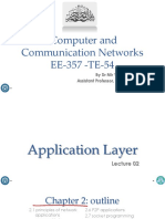 Computer and Communication Networks Application Layer Lecture