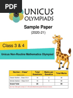 UNRMO Sample Papers For Class 3