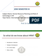PGDM Semester Iii: Prof. DR Sandeep Surange