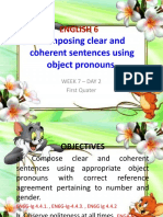 Composing Clear and Coherent Sentences Using Object Pronouns