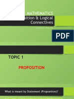 Discrete Mathematics Proposition & Logical Connectives: Luzviminda T. Orilla, PHD