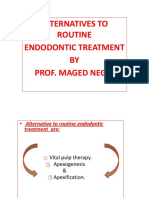Alternatives To Routine Endodontic Treatment