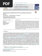 Arabic Speech Recognition by End-To-End, Modular Systems and Human