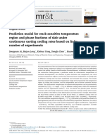 2023 - Prediction Model For Crack Sensitive ... Analysis of Dilatometry Curves