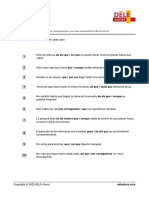 10 Oraciones Consecutivas Con Sus Marcadores Discursivos PDF