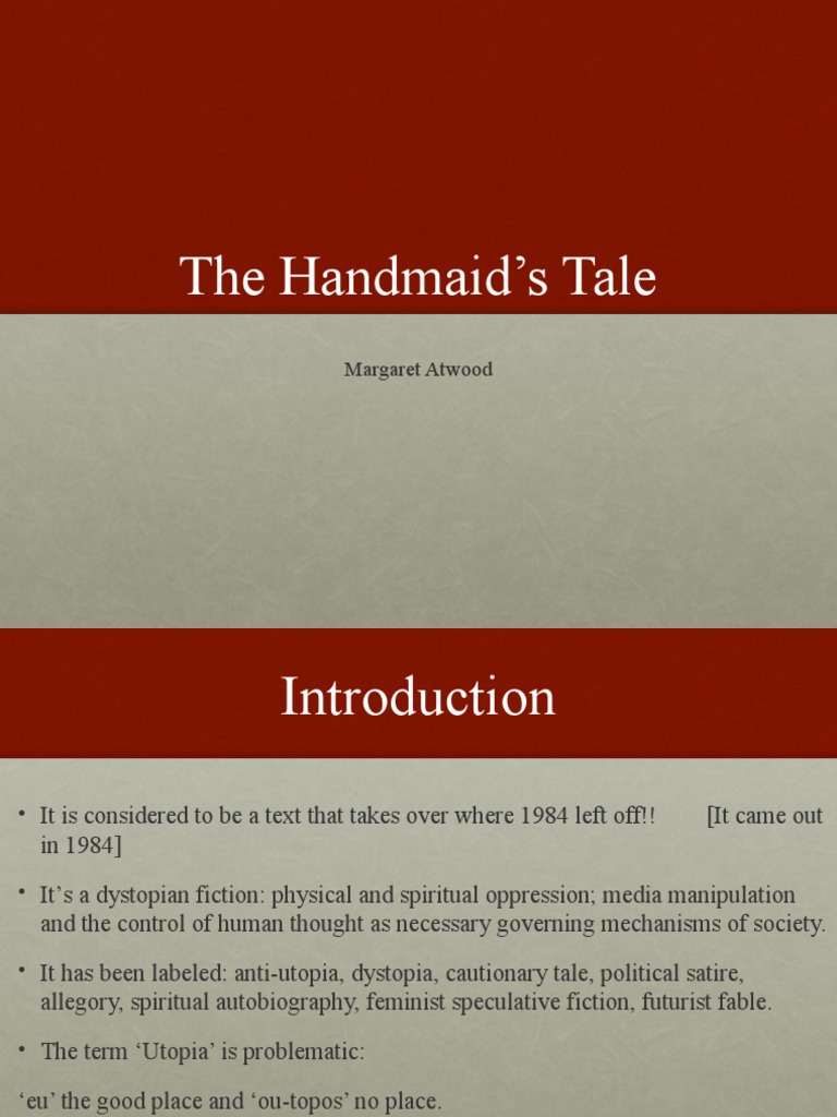 The Handmaid's Tale PDF Postmodernism Utopian And Dystopian Fiction