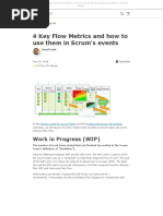 4 Key Flow Metrics and How To Use Them in Scrum's Events: Work in Progress (WIP)