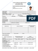Guidance Individual Inventory Form