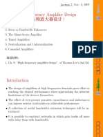 High-Frequency Amplifier Design P Ìo