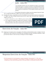 Exercícios de Fixação - Aula 003