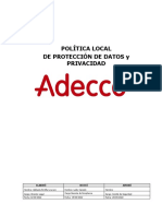 Protección de Datos y Privacidad Adecco