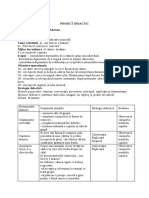 Educatoare Dumitrache Adriana: Proiect Didactic