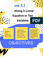 Week 5 - Lesson-3.2 - Linear-Equation-in-Two-Variables