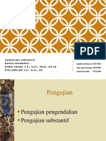 Pengujian Subtantif Dosen Pengampu: Andri Zainal S.E., M.Si., PH, D., Ak - Ca Rini Herlina S.E., M.Si., Ak