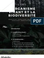 L'organisme vivant et la biodiversité