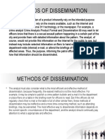 Methods of Dissemination
