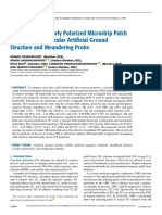 Broadband Circularly Polarized Microstrip Patch Antenna Using Circular Artificial Ground Structure and Meandering Probe