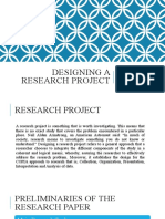Designing A Research Project 1