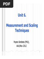 Unit 6. Measurement and Sacle