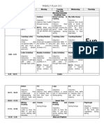 WEEKLY PLAN 2023 (Week1)