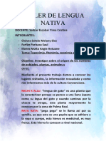 Taller de Lengua Nativa Trabajo Investigacion