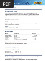 Jotafix PU Topcoat Technical Data Sheet | PDF | Coating | Paint