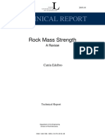 Rock Mass Strength A Review Technical Report Lulea PDF